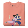 Samurai & Geisha Figure Skating Japanese Ukiyo-e Unisex Premium Sweatshirt - Samurai Original