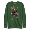 Samurai Bassist Player 7 Music Ukiyo-e Unisex Premium Sweatshirt