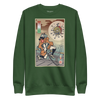 Samurai vs Virus Demon Ukiyo-e Unisex Premium Sweatshirt