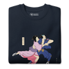 Samurai & Geisha Figure Skating Japanese Ukiyo-e Unisex Premium Sweatshirt - Samurai Original