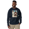 Samurai Hunts Sasquatch Japanese Ukiyo-e Unisex Premium Sweatshirt -