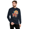 Golden Retriever Japanese Ukiyo-e Unisex Premium Sweatshirt -