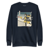 Samurai Pickleball Japanese Ukiyo-e Unisex Premium Sweatshirt 3