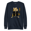 Samurai Playing the Conga Drums Ukiyo-e Unisex Premium Sweatshirt