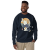 Cat Samurai Ukiyo-e Funny Unisex Premium Sweatshirt