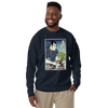 Samurai and Bonsai Tree Ukiyo-e Unisex Premium Sweatshirt