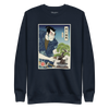 Samurai and Bonsai Tree Ukiyo-e Unisex Premium Sweatshirt