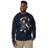 Samurai BBQ Barbecue Funny Ukiyo-e Unisex Premium Sweatshirt