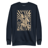 Samurai DJ 3 Turntable Music Ukiyo-e Unisex Premium Sweatshirt