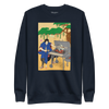 Samurai BBQ Barbecue Ukiyo-e Unisex Premium Sweatshirt