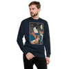 Samurai Ukulele String Instrument Ukiyo-e Unisex Premium Sweatshirt