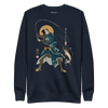 Samurai Fishing 4 Ukiyo-e Unisex Premium Sweatshirt