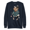 Samurai Golf Player Ukiyo-e Unisex Premium Sweatshirt