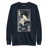 Geisha & Cat Ukiyo-e Unisex Premium Sweatshirt