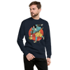 Samurai Play Bowling Ukiyo-e Unisex Premium Sweatshirt