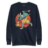 Samurai Play Bowling Ukiyo-e Unisex Premium Sweatshirt