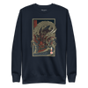 Samurai vs Dragon Warrior Ukiyo-e Unisex Premium Sweatshirt