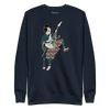 Samurai Guitar Player Music Ukiyo-e Unisex Premium Sweatshirt