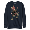 Samurai Bassist Player 7 Music Ukiyo-e Unisex Premium Sweatshirt