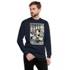 Samurai Barista Coffee Ukiyo-e Unisex Premium Sweatshirt