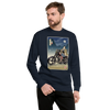 Samurai Chopper Motorcycle Ukiyo-e Unisex Premium Sweatshirt