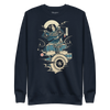 Samurai Drummer 6 Percussion Music Ukiyo-e Unisex Premium Sweatshirt