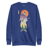 Halloween Samurai Skeleton Japanese Ukiyo-e Unisex Premium Sweatshirt - Team Royal / S