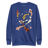 Koi Fish Japanese Ukiyo-e Unisex Premium Sweatshirt - Team Royal / S