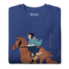 Onna Bugeisha Riding Horse Japanese Ukiyo-e Unisex Premium Sweatshirt - Samurai Original