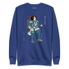 Samurai Hiking Japanese Ukiyo-e Unisex Premium Sweatshirt - Team Royal / S