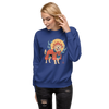 Golden Retriever Japanese Ukiyo-e Unisex Premium Sweatshirt -