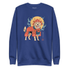 Golden Retriever Japanese Ukiyo-e Unisex Premium Sweatshirt - Team Royal / S