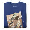 Cat Band Music Japan Ukiyo-e Unisex Premium Sweatshirt -