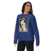 Geisha and Cat 1 Ukiyo-e Unisex Premium Sweatshirt