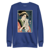 Geisha and Cat 1 Ukiyo-e Unisex Premium Sweatshirt