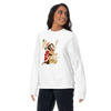 Dachshund Play Guitar Christmas Japanese Ukiyo-e Unisex Premium Sweatshirt -