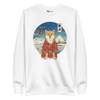 Dog Shiba Inu Samurai Ukiyo-e Funny Unisex Premium Sweatshirt