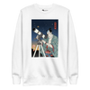 Samurai Astronomy Telescope Ukiyo-e Unisex Premium Sweatshirt