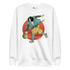 Samurai Play Bowling Ukiyo-e Unisex Premium Sweatshirt