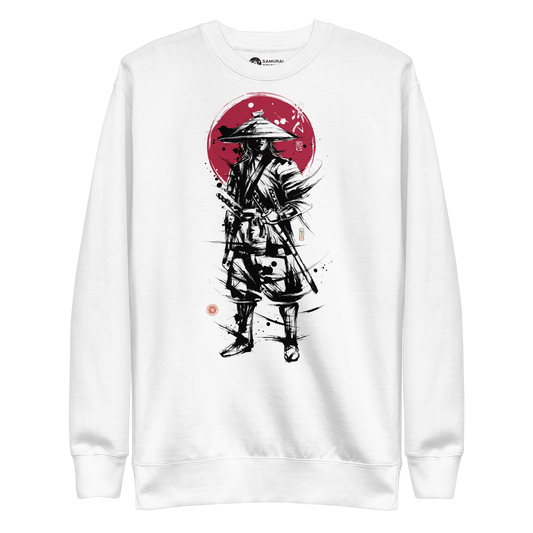 Samurai Ronin Sumi-e Japanese Ink Painting Unisex Premium Sweatshirt