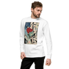 Samurai Rock Climbing Extreme Sport Ukiyo-e Unisex Premium Sweatshirt