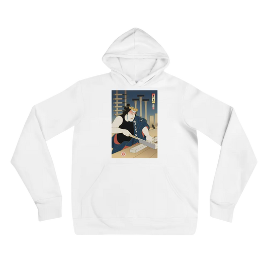 Samurai Carpenter 4 Wood Artisan Ukiyo-e Unisex Hoodie - Samurai Original