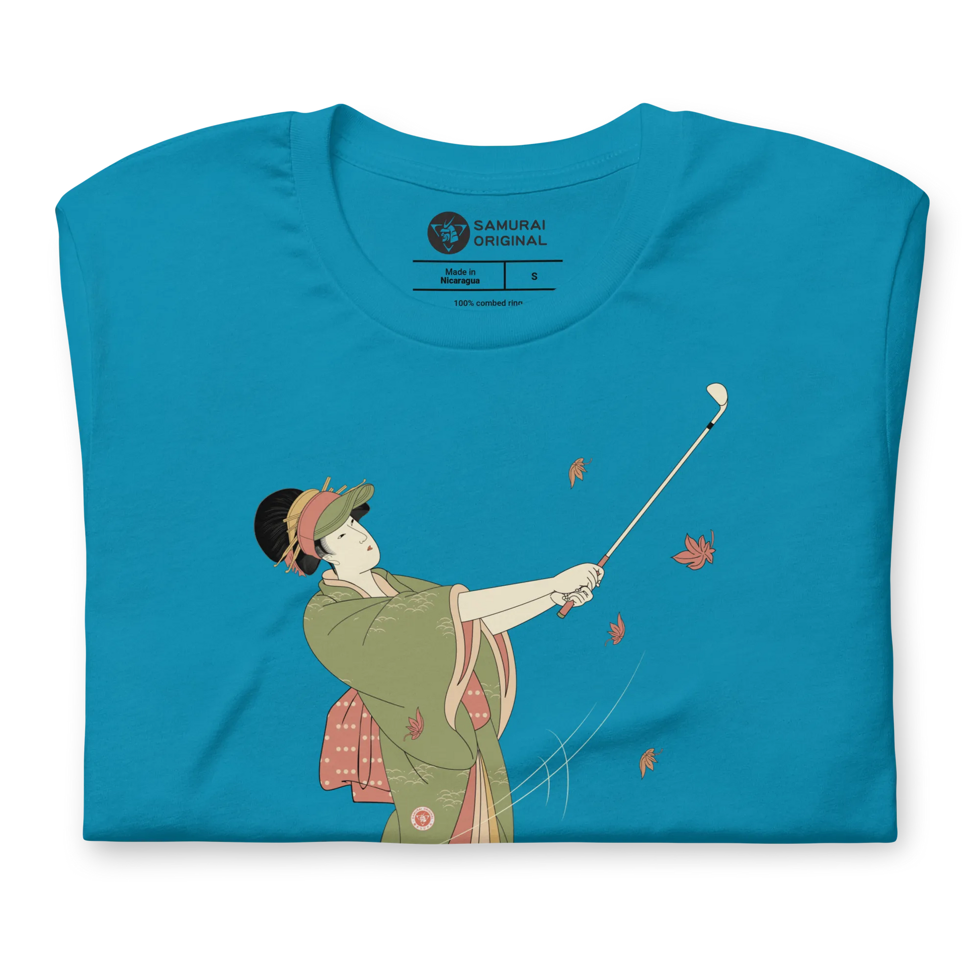 Geisha Golf Player Japanese Ukiyo-e Unisex T-shirt -