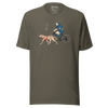 Samurai Cycling With DogLabrador Retriever Ukiyo-e Unisex T-shirt - Samurai Original