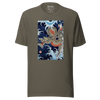 Dragon Japanese Ukiyo-e Unisex T-shirt - Army / S