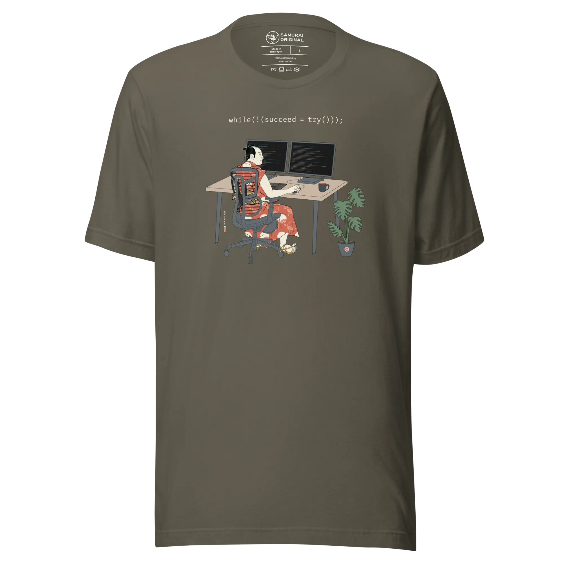 Samurai Programmer Ukiyo-e 6 Unisex t-shirt - Samurai Original