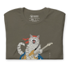 Cat Playing Guitar Japanese Ukiyo-e Unisex t-shirt -