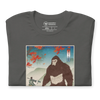 Samurai Hunts Sasquatch Japanese Ukiyo-e Unisex t-shirt -