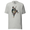 Samurai Guitar Player Music Ukiyo-e Unisex T-Shirt - Athletic Heather / S