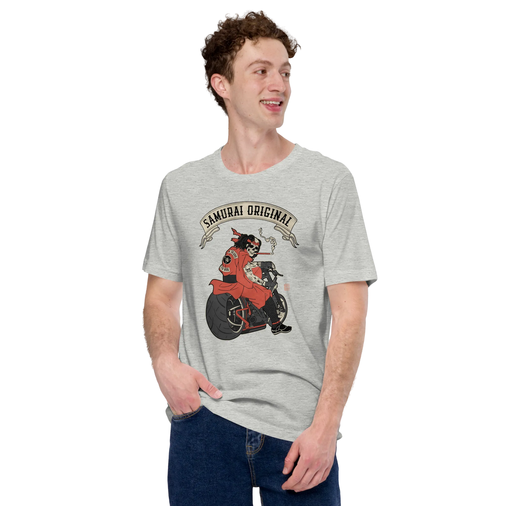 Samurai Choppers Biker Japanese Ukiyo-e Unisex T-shirt - Samurai Original